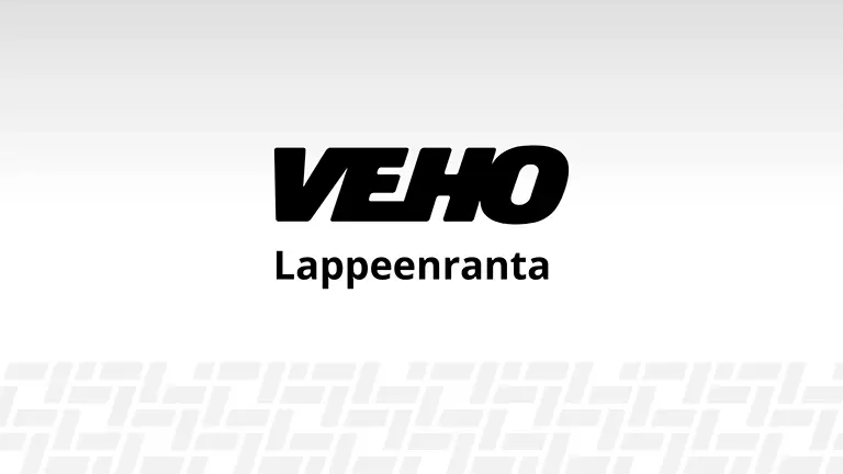 Veho-logo Lappeenranta-tekstillä