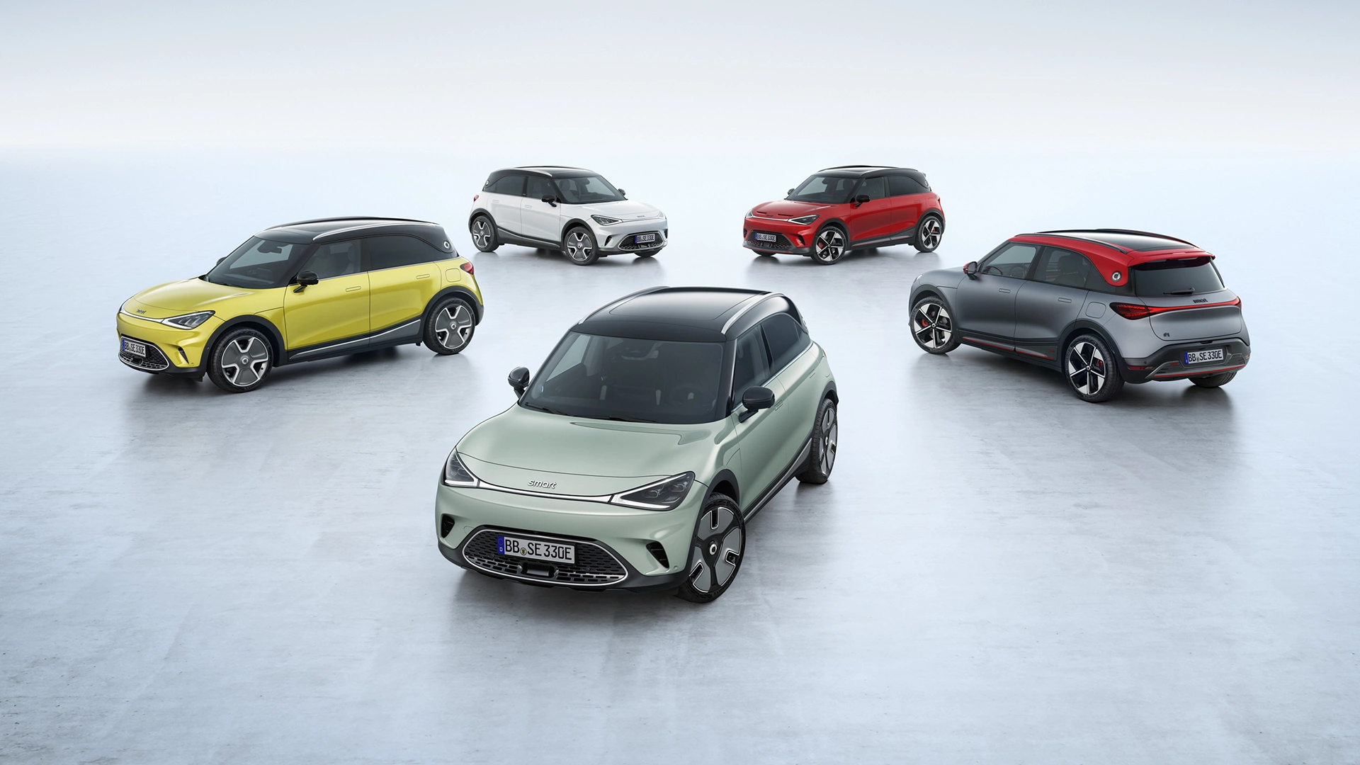 smart #1 mallit ringissä lähikuvassa