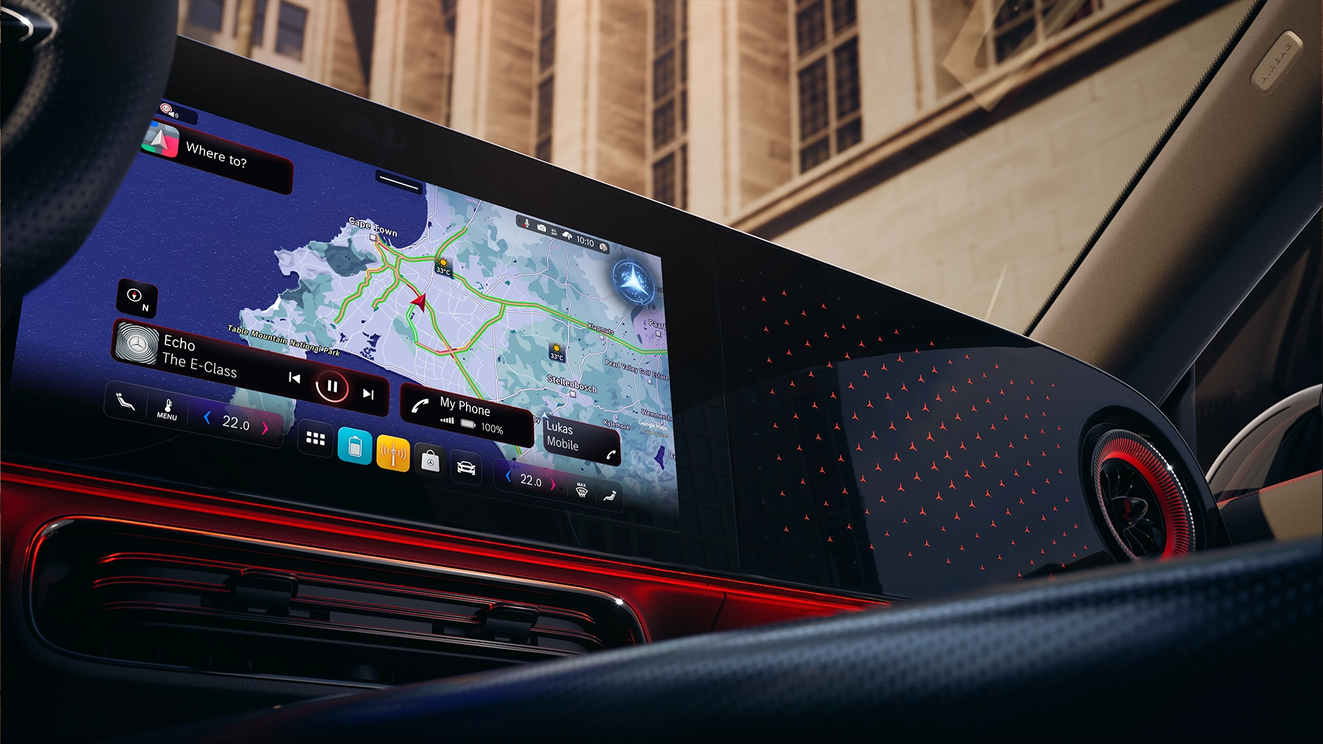 Mercedes-Benz CLA mallin kojelauta