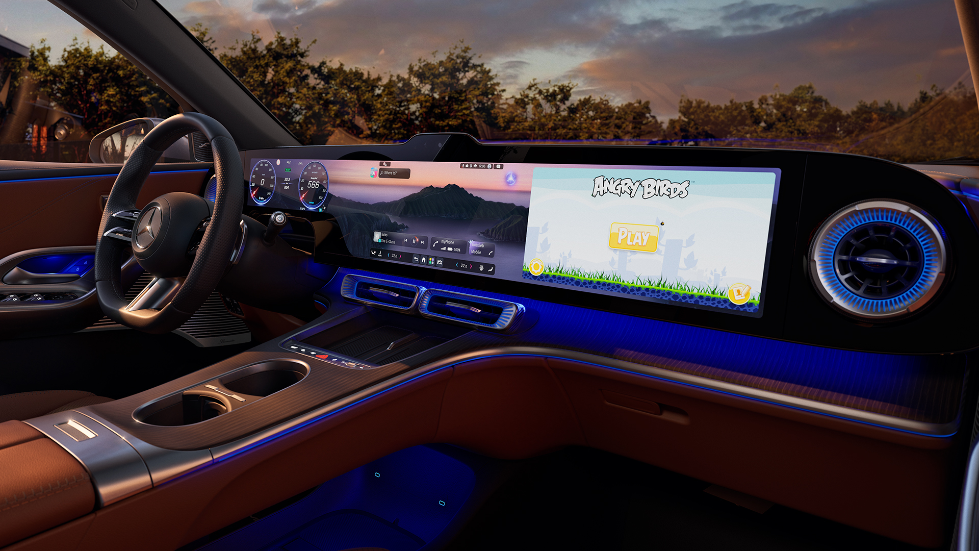 Uuden GLC:n hyperscreen näyttö