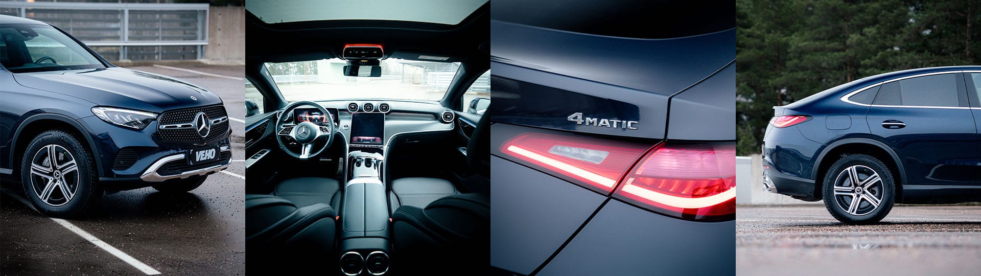 Mercedes-Benz GLC Coupén yksityiskohtia.