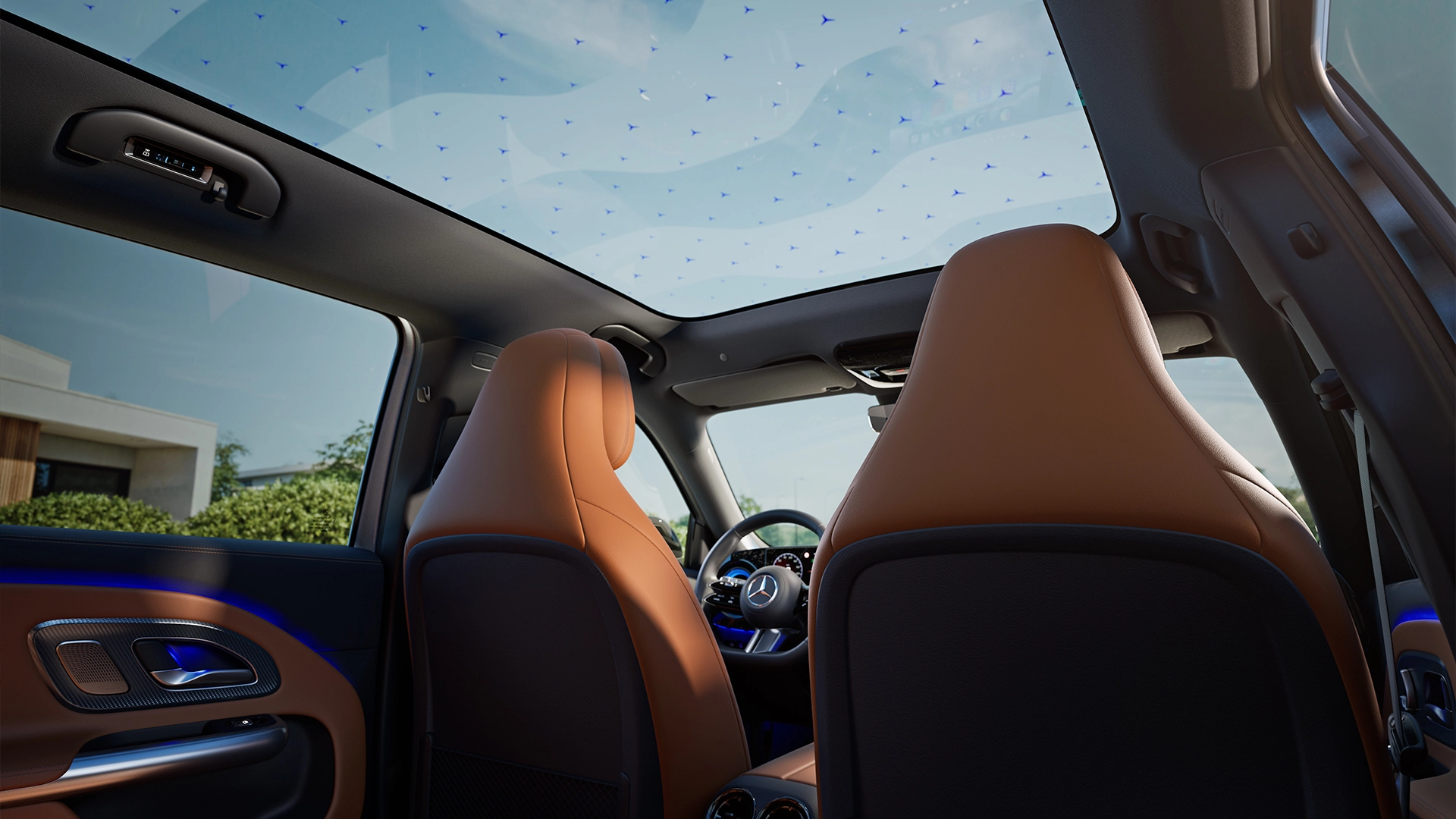 Uusi Mercedes-Benz GLB sähköauto sisältä