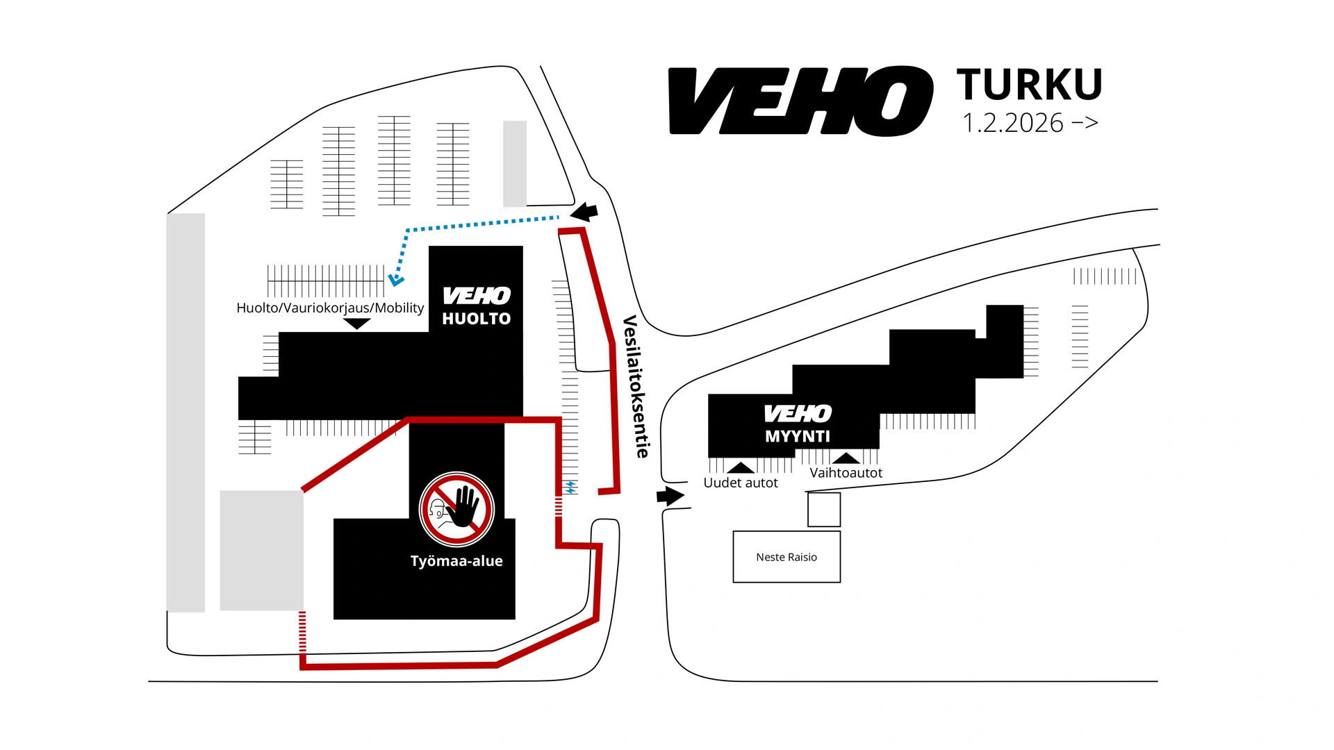Veho Turku muutostyökartta