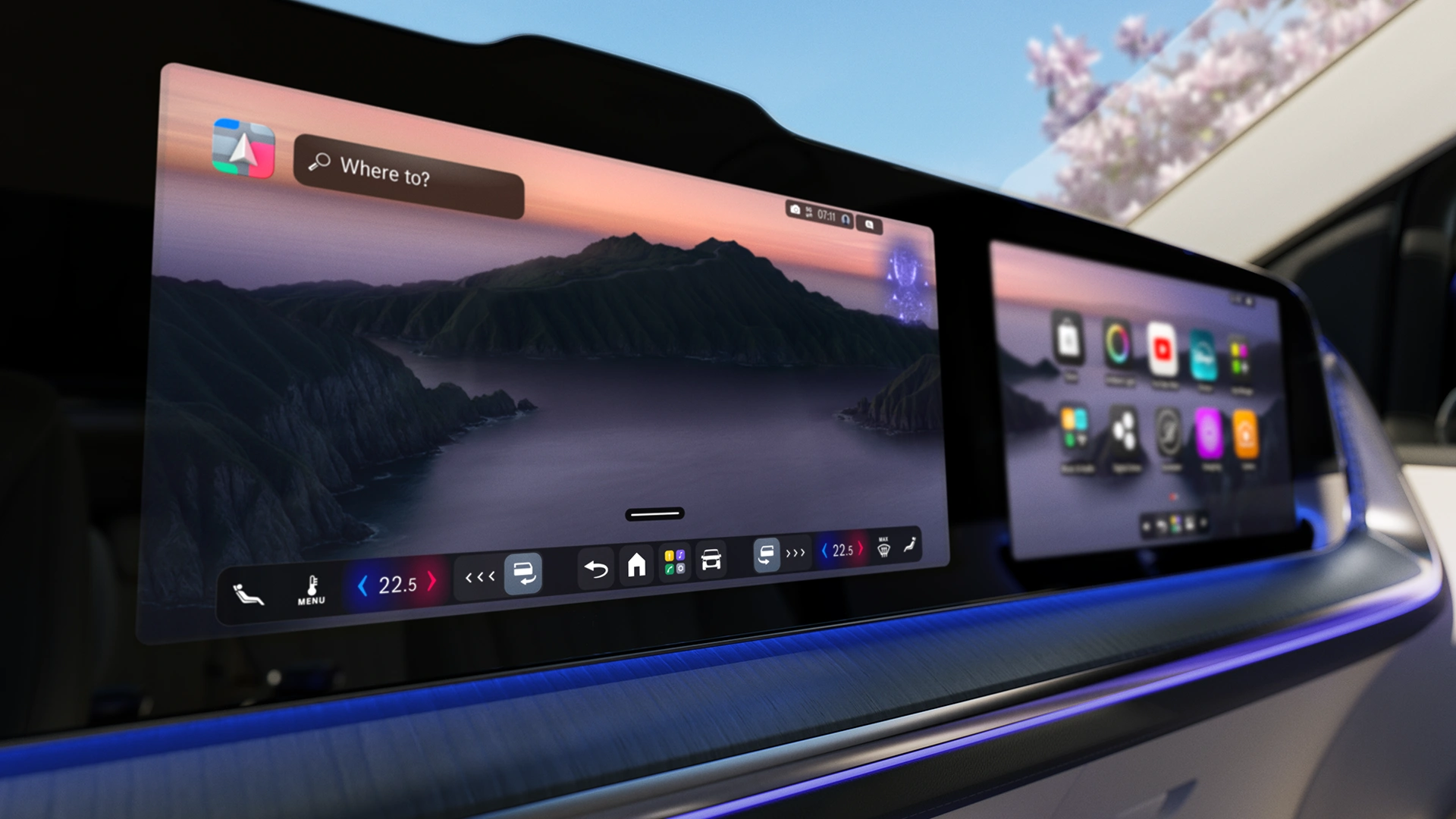 Mercedes-Benz VLE:n MBUX Hyperscreen