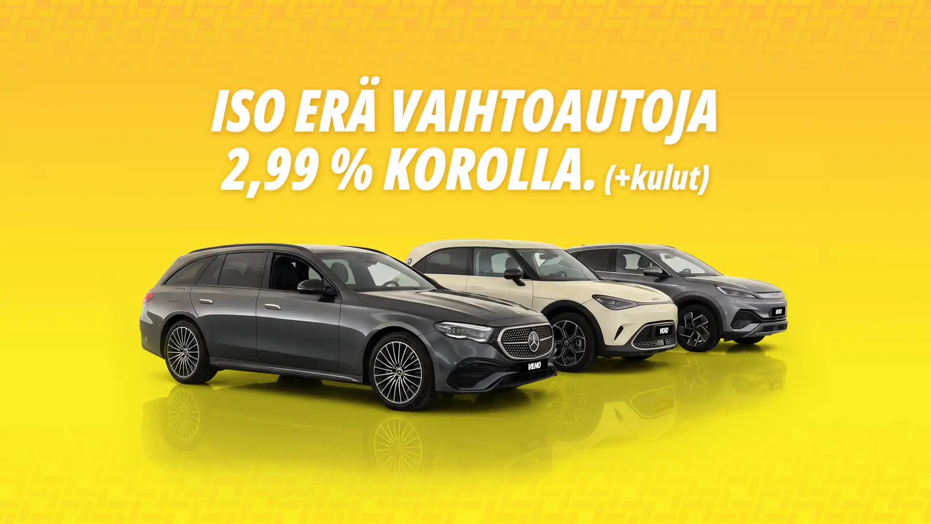 Veho vaihtoauto kesäkampanja kuva korolla