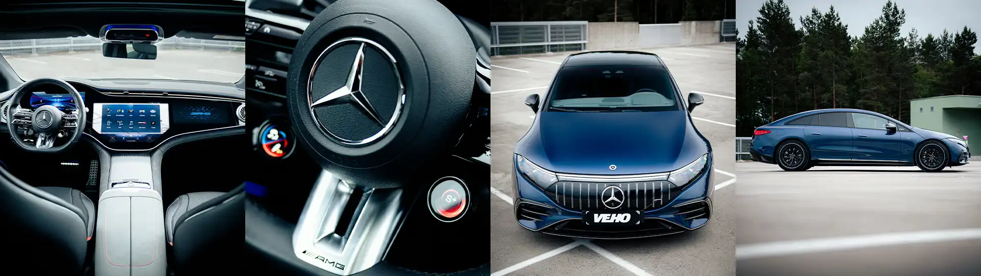 Mercedes AMG EQS 53 auton varustelua